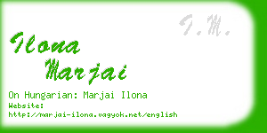 ilona marjai business card